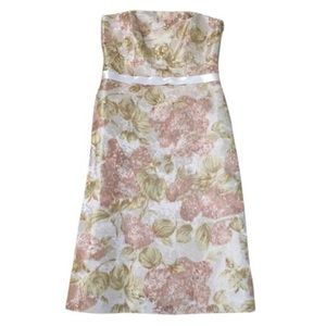 Ann Taylor Silk Strapless Dress 0P